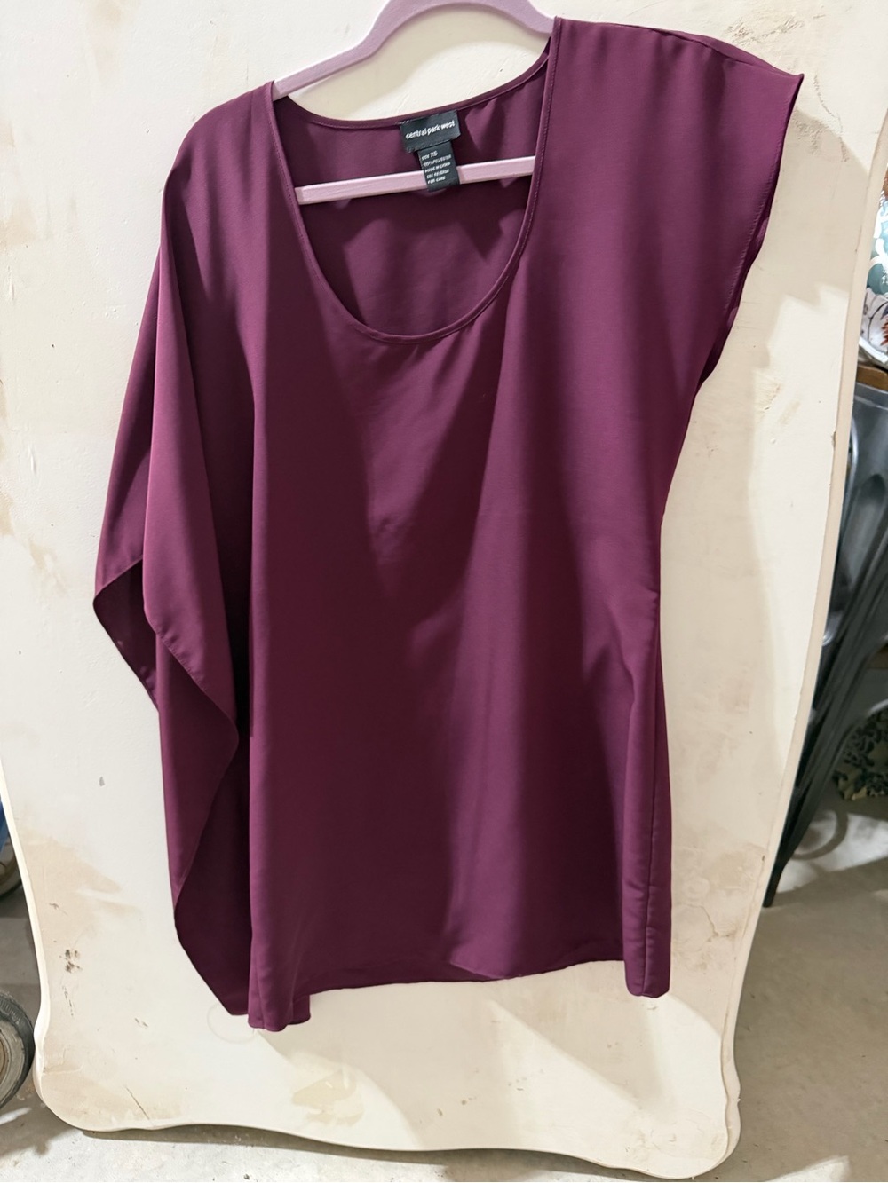 Central Park West Women's Plum Scoop Neck Tunic Dress